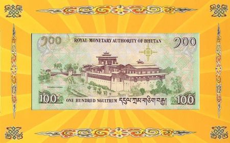 Bhoutan 100 Ngultrum J. Doriji Wangchuk - Mariage Royal - 2011 - Neuf