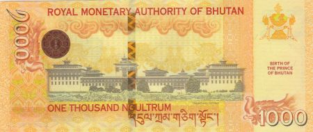 Bhoutan 1000 Ngultrum J. Doriji Wangchuk - Naissance du Prince 2016 - Neuf - P.36