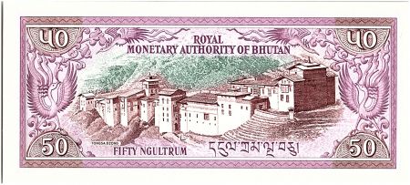 Bhoutan 50 Ngultrum,  Jigme Dorji Wangchuk - 1986 - P.17 a
