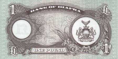 Biafra 1 Pound Palmier - 1968