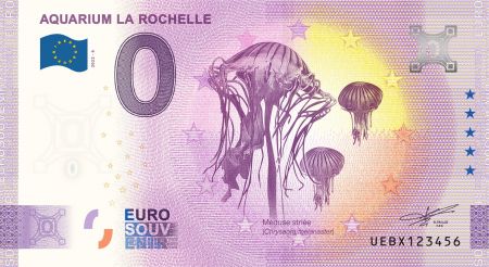 Billet 0 euro Souvenir -  Aquarium de La Rochelle - France 2022