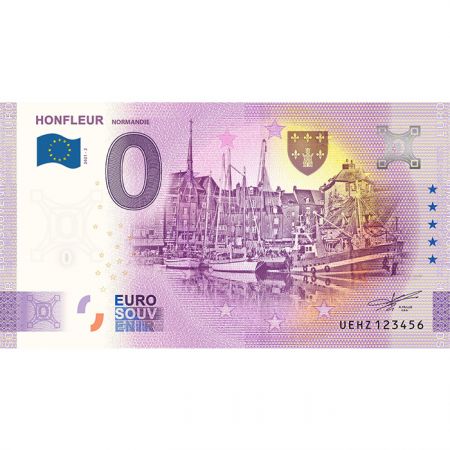 Billet 0 euro Souvenir -  Honfleur - France 2021