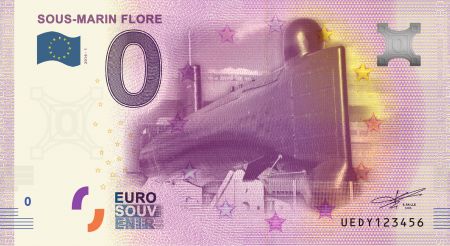 Billet 0 euro Souvenir -  Sous Marin le Flore  2016