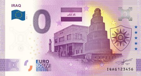 Billet 0 euro Souvenir -  Tour de Babel - Irak 2022