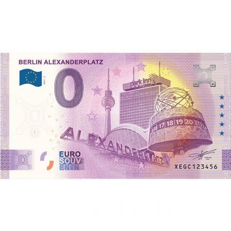 Billet 0 euro Souvenir - Alexanderplatz - Berlin - Allemagne 2021