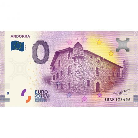 Billet 0 Euro Souvenir - Andorre 2018