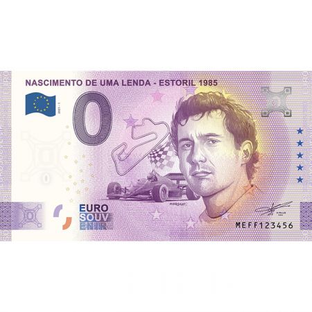 Billet 0 Euro Souvenir - Ayrton Senna - Formule 1 - Estoril 1985 - Italie 2021