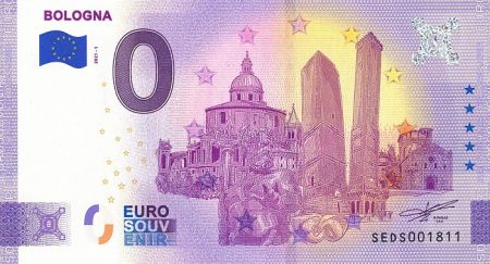 Billet 0 Euro Souvenir - Bologne - Italie 2021