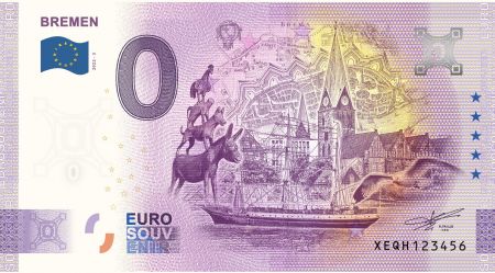 Billet 0 euro Souvenir - Brême - Allemagne 2022