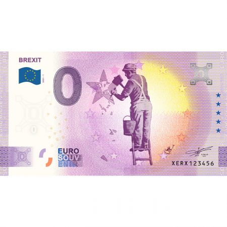 Billet 0 Euro Souvenir - Brexit - Grande-Bretagne 2021
