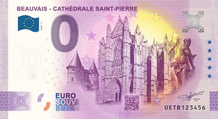 Billet 0 Euro Souvenir - Cathédrale de Beauvais - France 2020