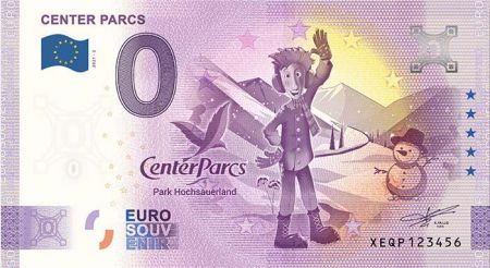 Billet 0 euro Souvenir - Center Parcs - Allemagne 2021