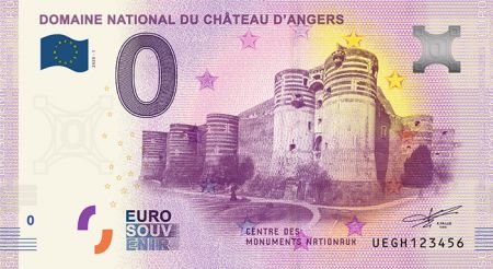 Billet 0 Euro Souvenir - Château d\'Angers - France 2020