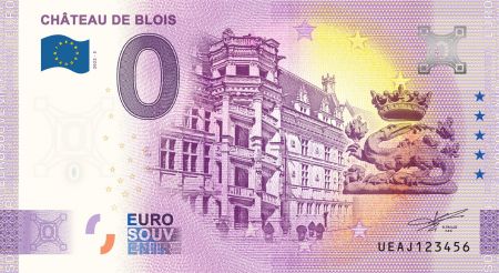 Billet 0 Euro Souvenir - Château de Blois 2022 France