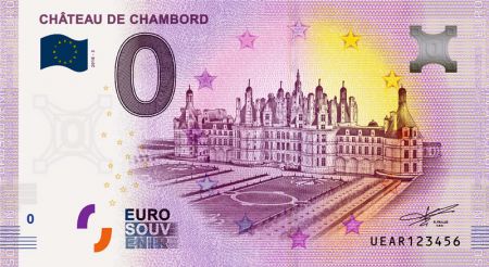 Billet 0 Euro Souvenir - Château de Chambord 2018