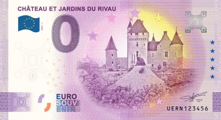 Billet 0 Euro Souvenir - Château et Jardins du Rivau 2022