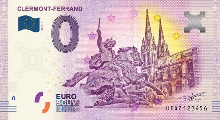 Billet 0 Euro Souvenir - Clermont-Ferrand - France 2020