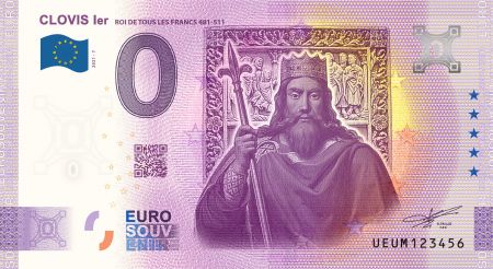 Billet 0 Euro Souvenir - Clovis - France 2021