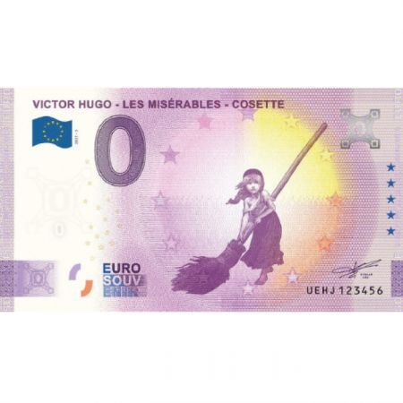 Billet 0 euro Souvenir - Cosette - Les Misérables - France 2021