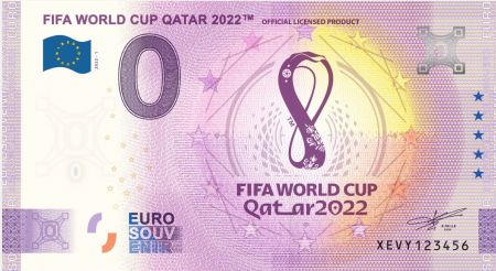 Billet 0 Euro Souvenir - Coupe du Monde FIFA Qatar 2022 - LOGO