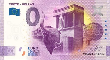 Billet 0 Euro Souvenir - Crète 2022