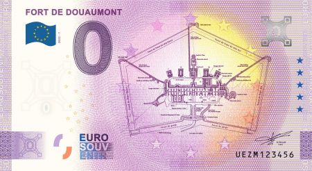 Billet 0 Euro Souvenir - Fort de Douamont - France 2022