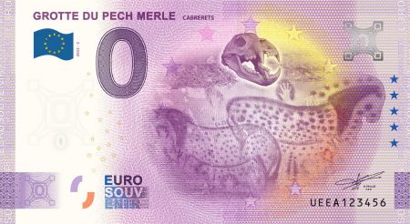 Billet 0 euro Souvenir - Grotte du Perch Merle - Cabrerets - France 2022