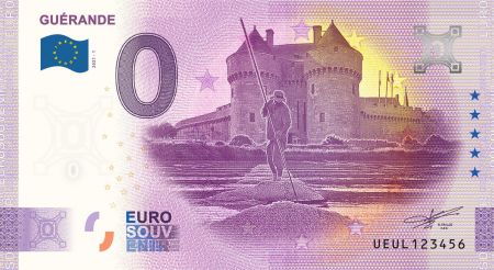 Billet 0 Euro Souvenir - Guérande - France 2021