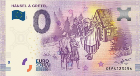 Billet 0 euro Souvenir - Hansel et Gretel - Allemagne 2018