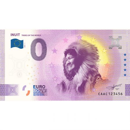 Billet 0 euro Souvenir - Inuit - Peuples du Monde - Canada 2021