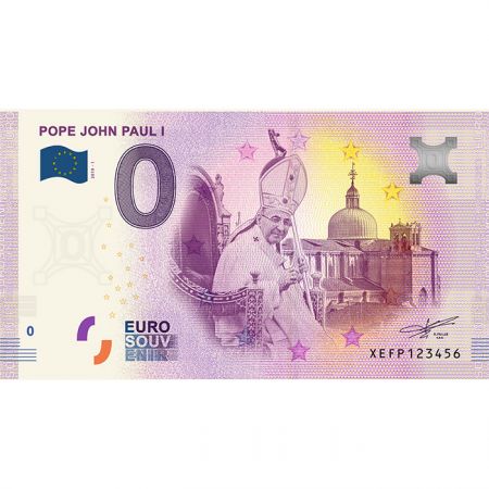 Billet 0 Euro Souvenir - Jean Paul I - Vatican 2019