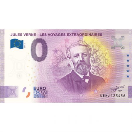 Billet 0 euro Souvenir - Jules Verne - Les Voyages extraordinaires - France 2021