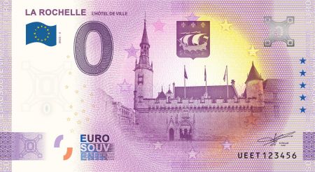 Billet 0 euro Souvenir - La Rochelle - L\'Hôtel de Ville - France 2022