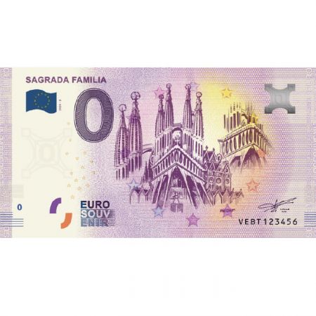 Billet 0 Euro Souvenir - La Sagrada Familia - Espagne 2020