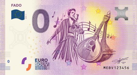 Billet 0 Euro Souvenir - Le Fado - Portugal 2019