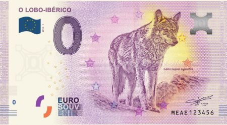 Billet 0 Euro Souvenir - Le Loup ibérique - Espagne 2018