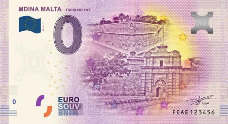 Billet 0 Euro Souvenir - Mdina - la ville silencieuse - Malte 2019