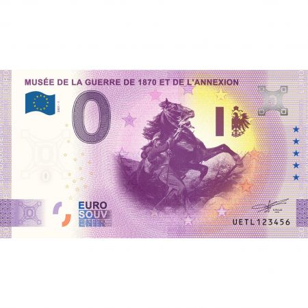 Billet 0 Euro Souvenir - Musée de la Guerre de 1870 - France 2021