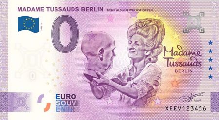 Billet 0 euro Souvenir - Musée Madame Tussauds de Berlin- Allemagne 2021