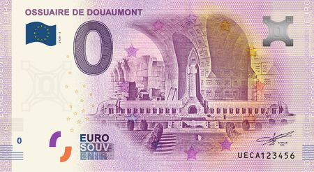 Billet 0 Euro Souvenir - Ossuaire de Douaumont - France 2020
