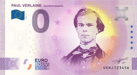 Billet 0 Euro Souvenir - Paul Verlaine - France 2021