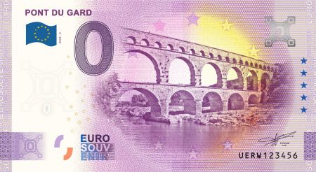 Billet 0 euro Souvenir - Pont du Gard - 2022