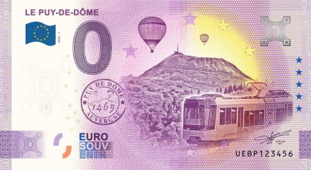 Billet 0 Euro Souvenir - Puy-de-Dôme - France 2022