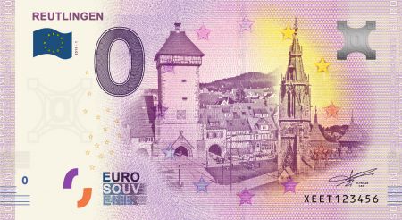 Billet 0 euro Souvenir - Reutlingen - Allemagne 2019