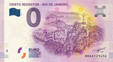 Billet 0 Euro Souvenir - Rio de Janeiro 2019