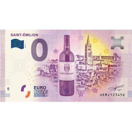 Billet 0 Euro Souvenir - Saint-Émilion - France 2019