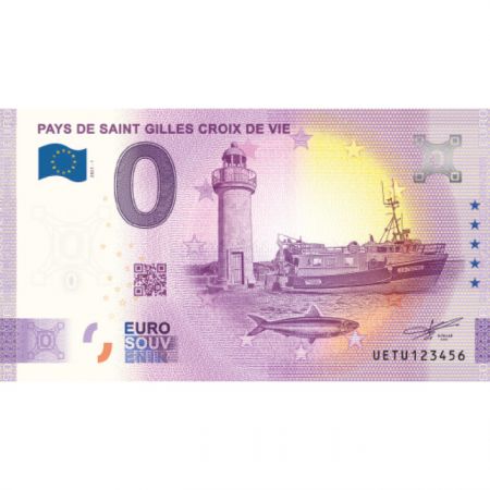 Billet 0 euro Souvenir - Saint Gilles Croix-de-Vie - France 2021