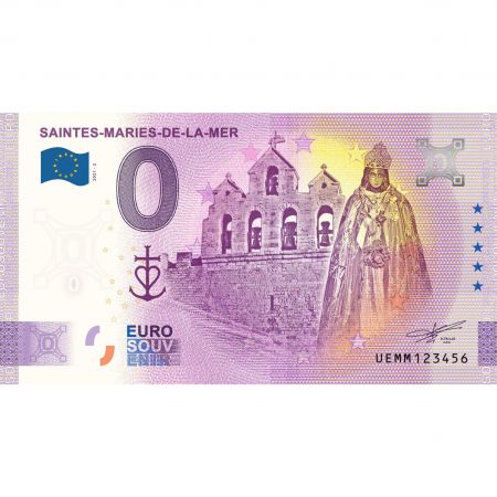 Billet 0 Euro Souvenir - Saintes Maries de la Mer - France 2021
