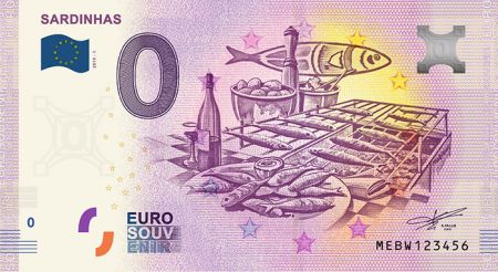 Billet 0 Euro Souvenir - Sardinas - Portugal 2019