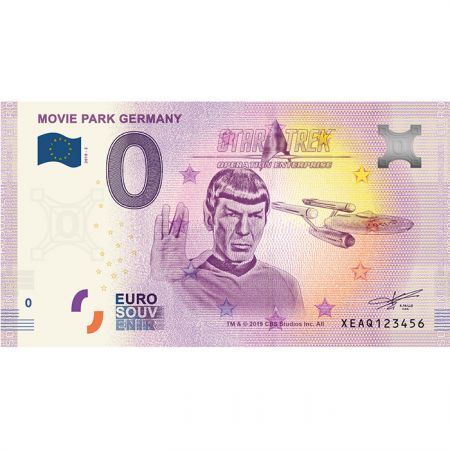 Billet 0 Euro Souvenir - Star Trek Movie Park - Allemagne 2019